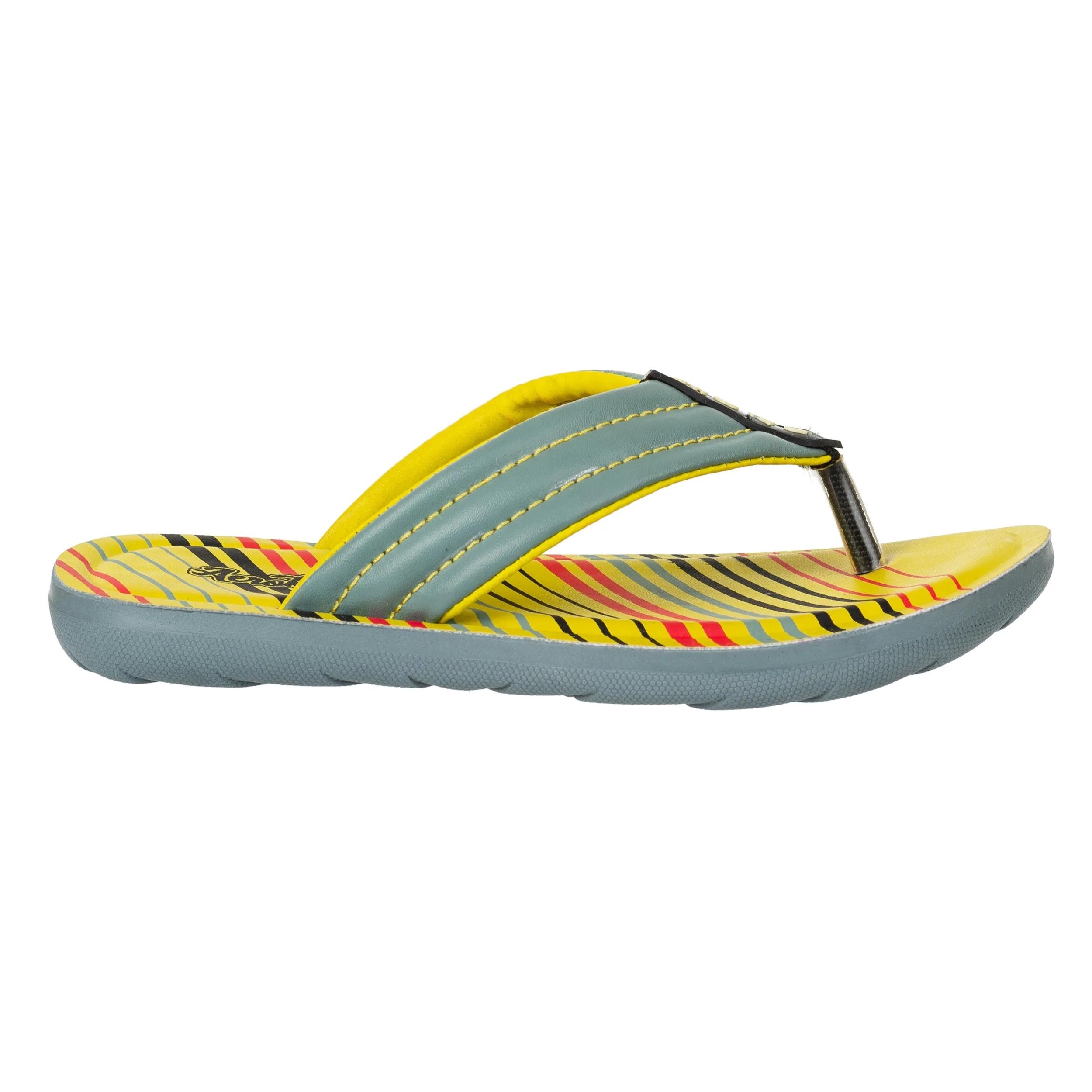 Aerokids Boys Green V Shape Lightweight Sandal with Printed Insole (CS70_GREEN)