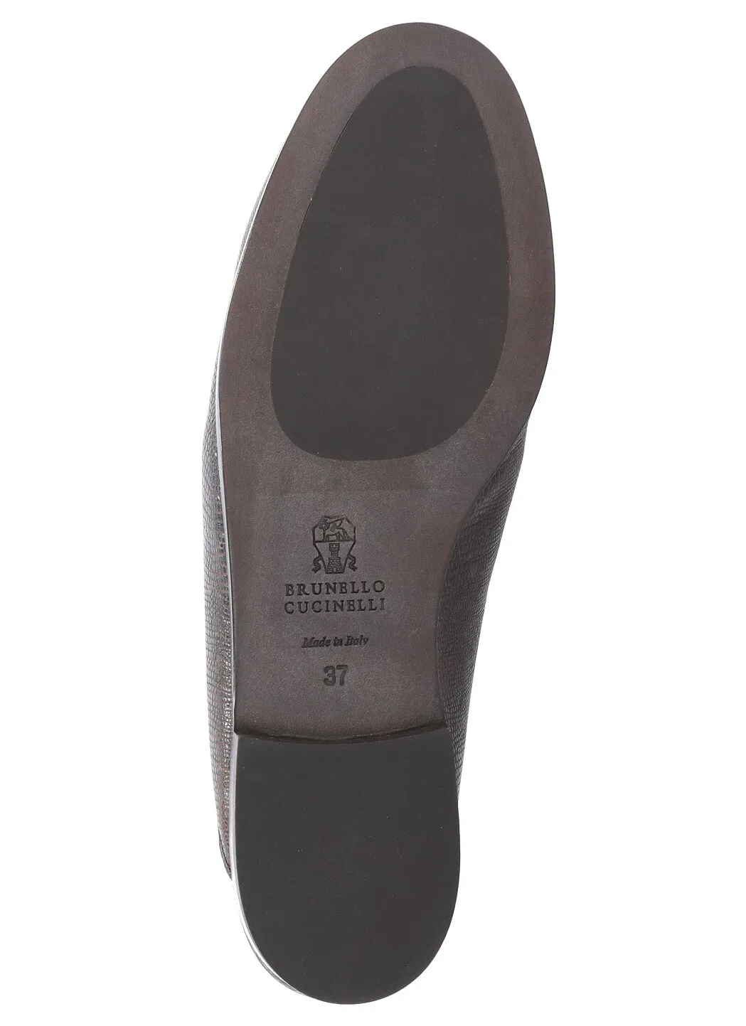 Brunello Cucinelli Embossed Slip-On Mules