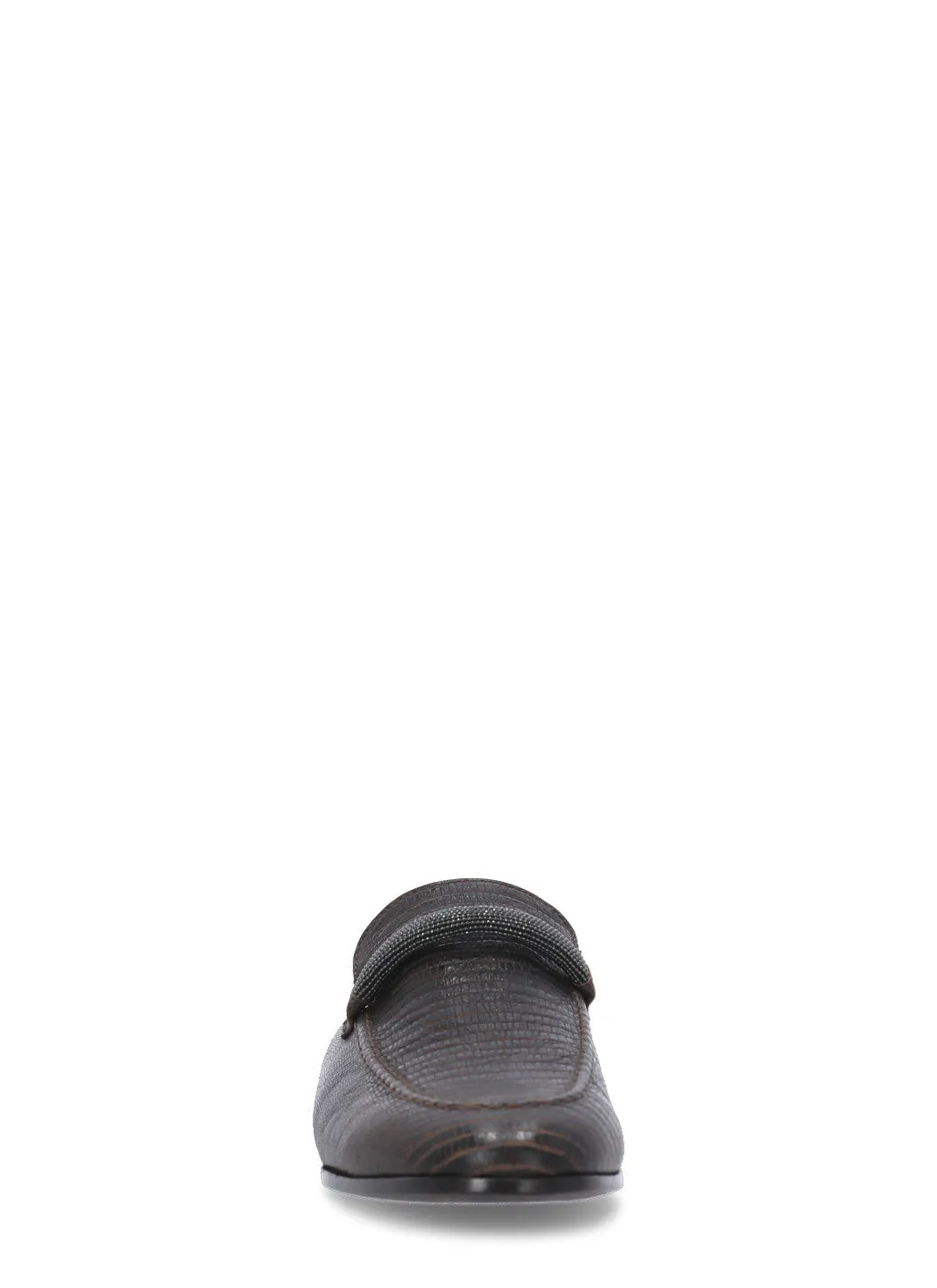 Brunello Cucinelli Embossed Slip-On Mules