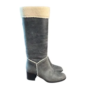 Chanel Shearling Boots. Size 38