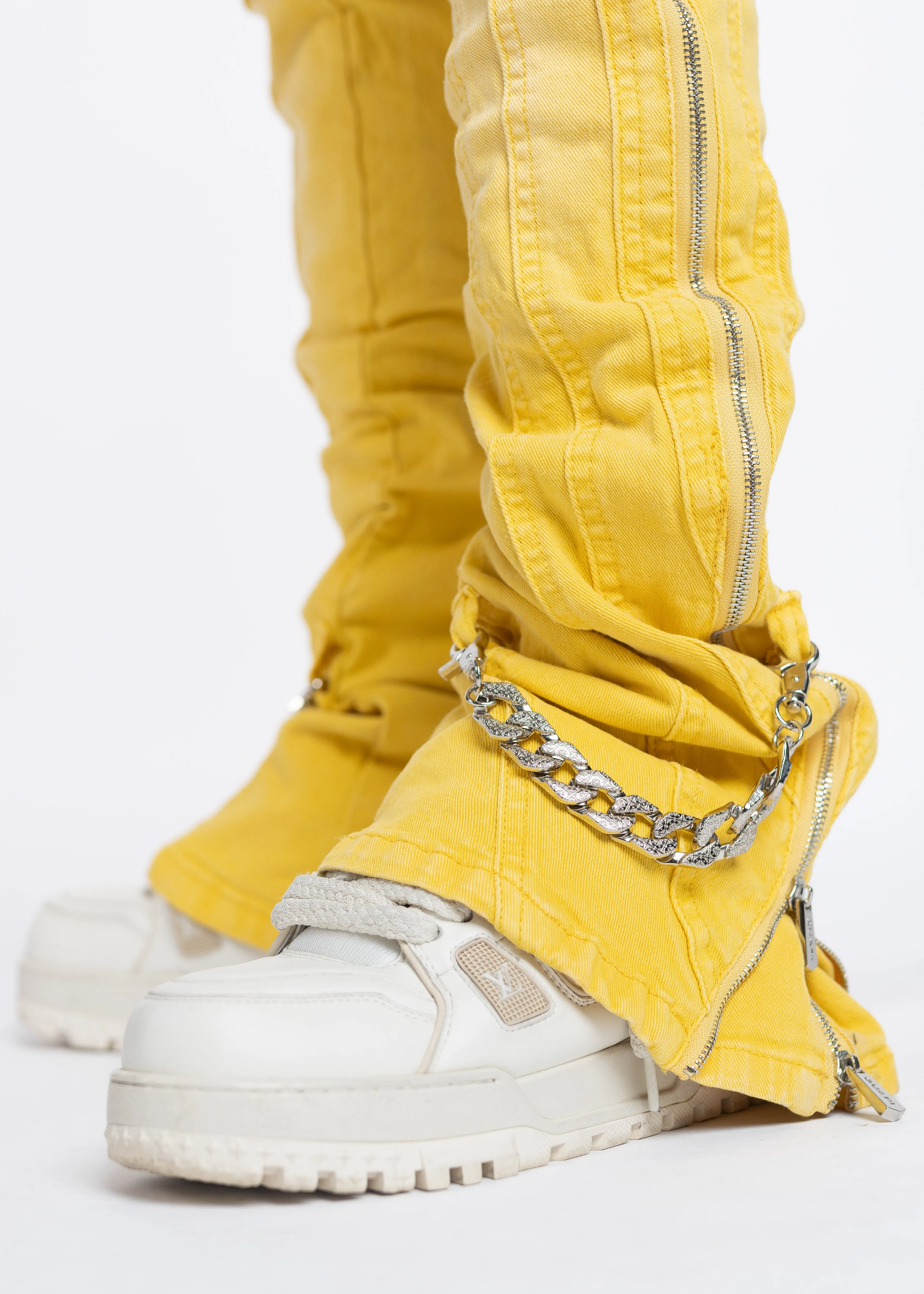 Cyber Yellow Chain Denim