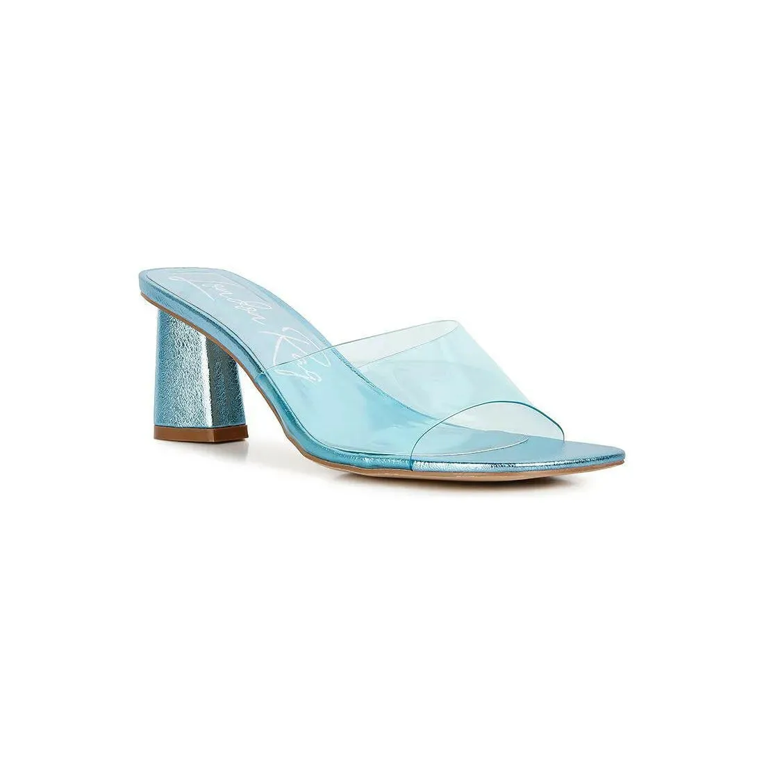 Eugnie Clear Straps Block Heel Sandals