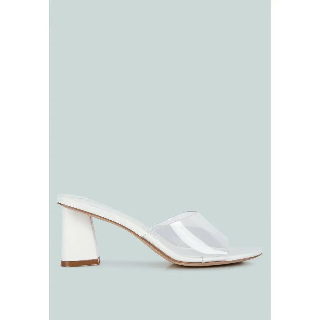 Eugnie Clear Straps Block Heel Sandals