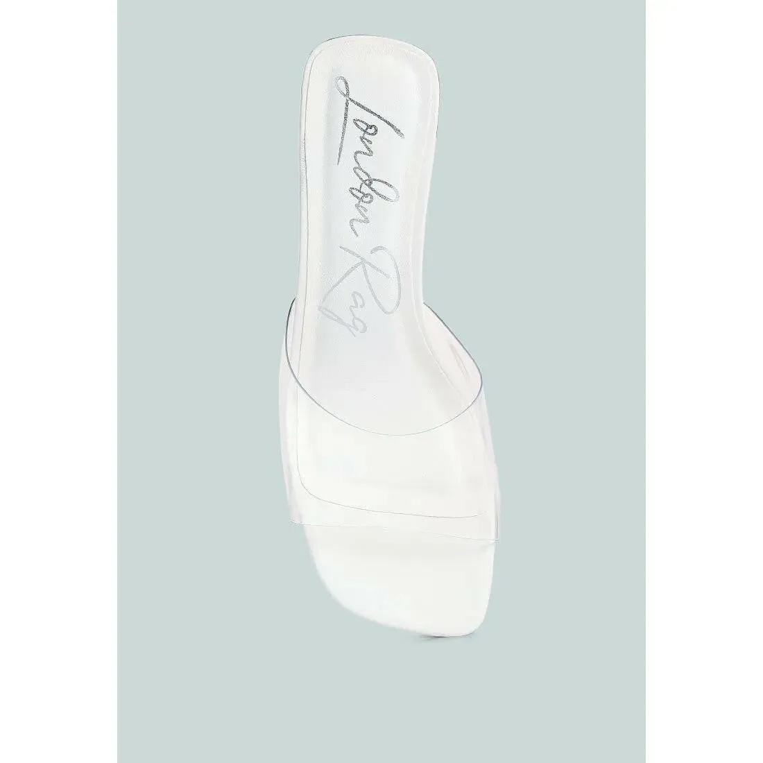 Eugnie Clear Straps Block Heel Sandals