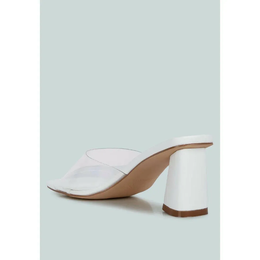 Eugnie Clear Straps Block Heel Sandals