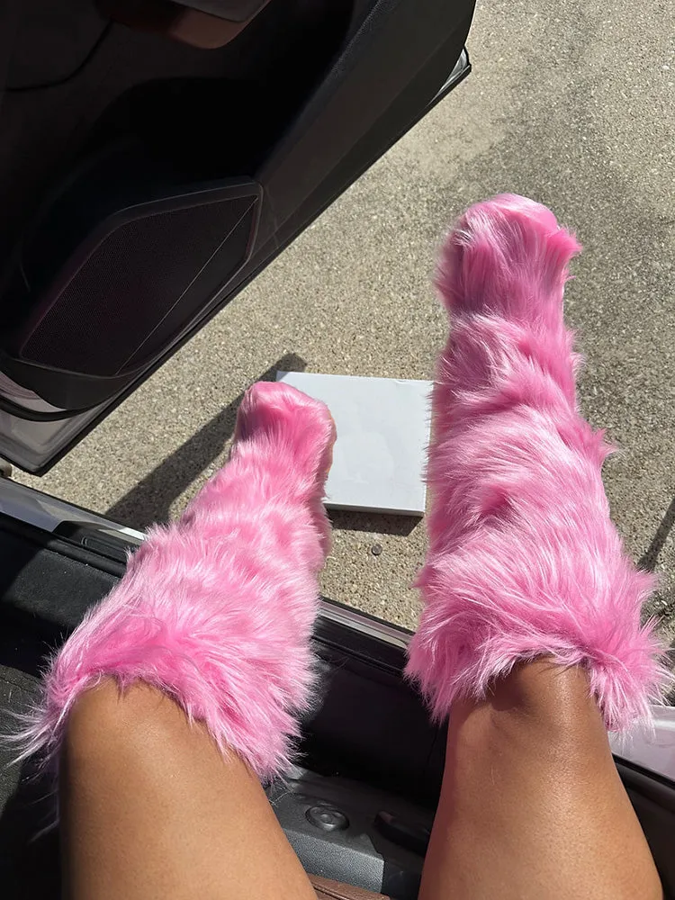 Faux Fur Statement Boots