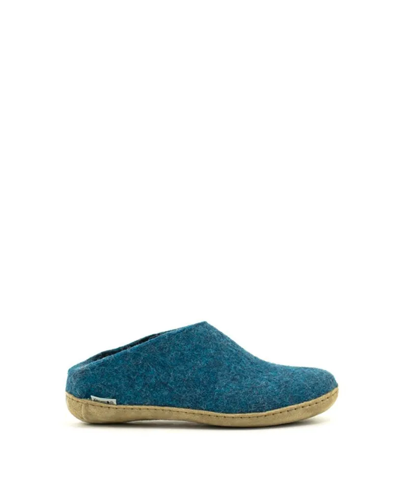 Glerups — Slip-on Suede Sole - Petrol