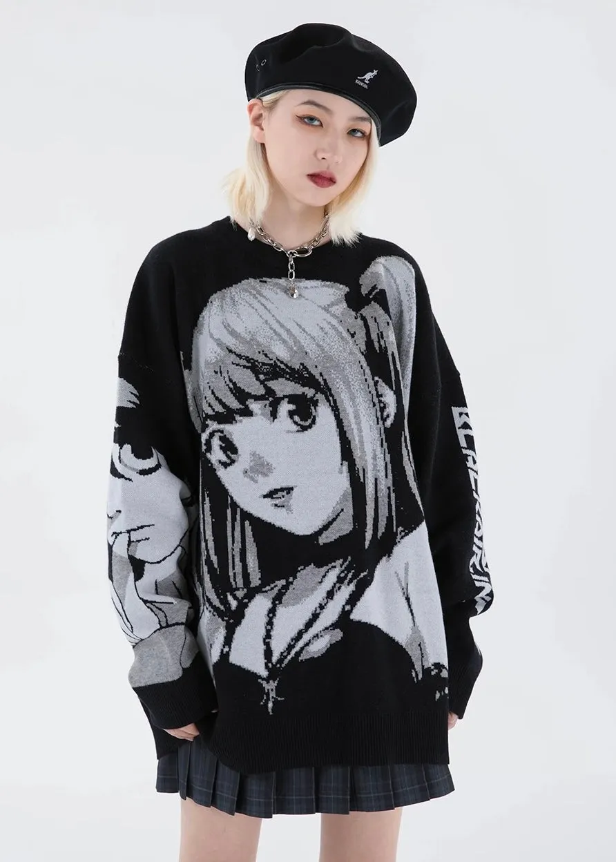 Harajuku Kawaii Womens Death Note Misa Amane Sweater