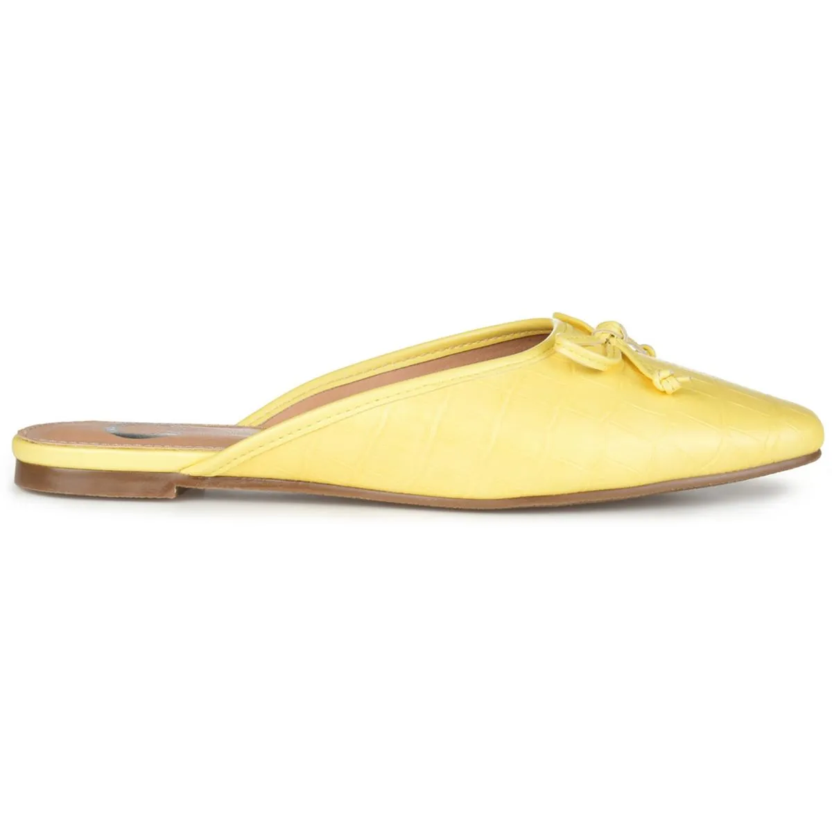 Journee Collection Womens Tammala Faux Leather Slip On Mules