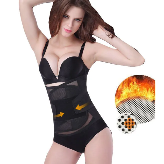 Magnetic Infrared Heated Waist Trainer Tummy Control Adjustable Shapewear Girdle