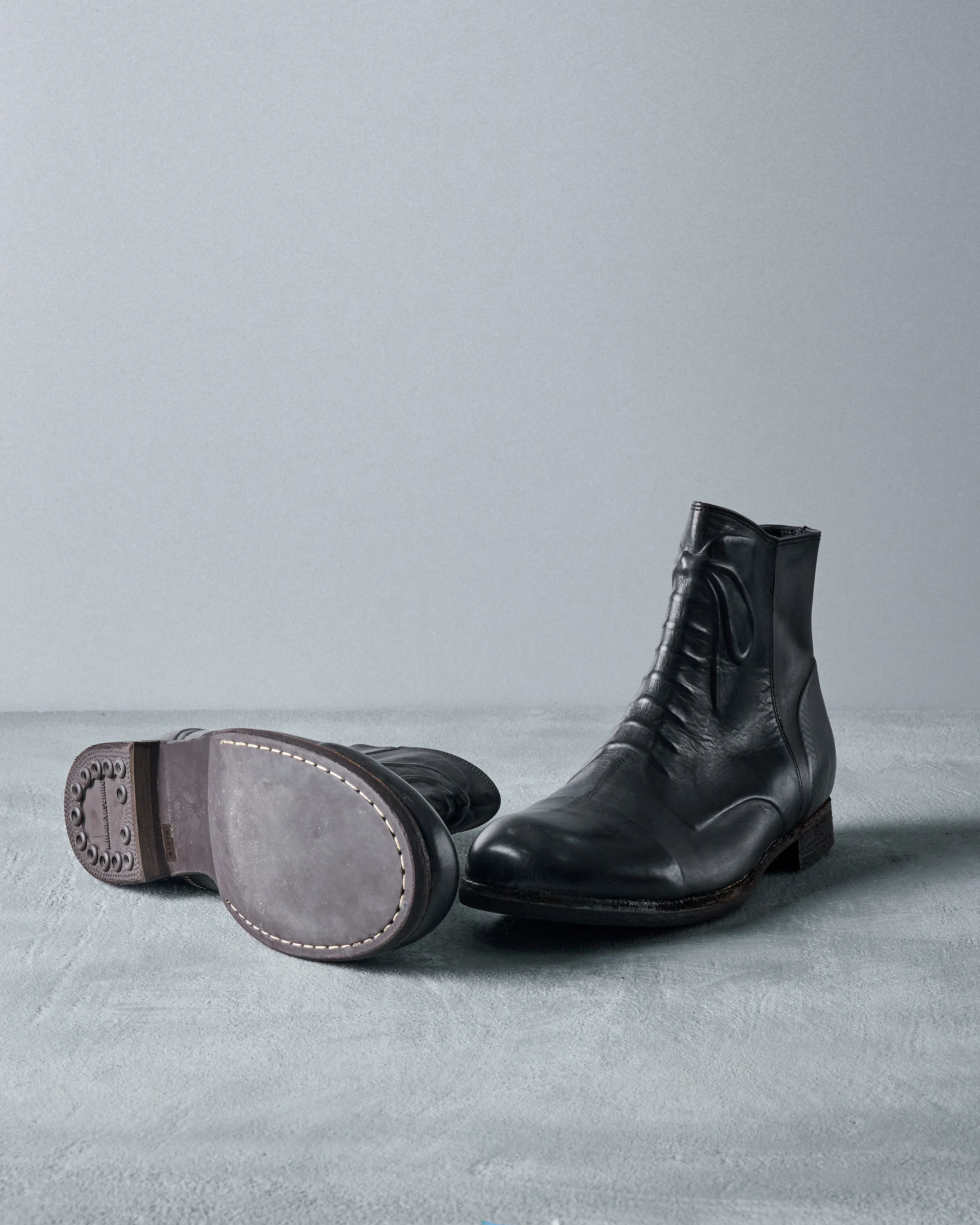 Maison Mihara Yasuhiro Debossed lace boot