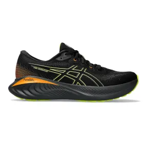 Men's Asics Gel-Cumulus 25 GTX, Black/Neon Lime, 15 D Medium