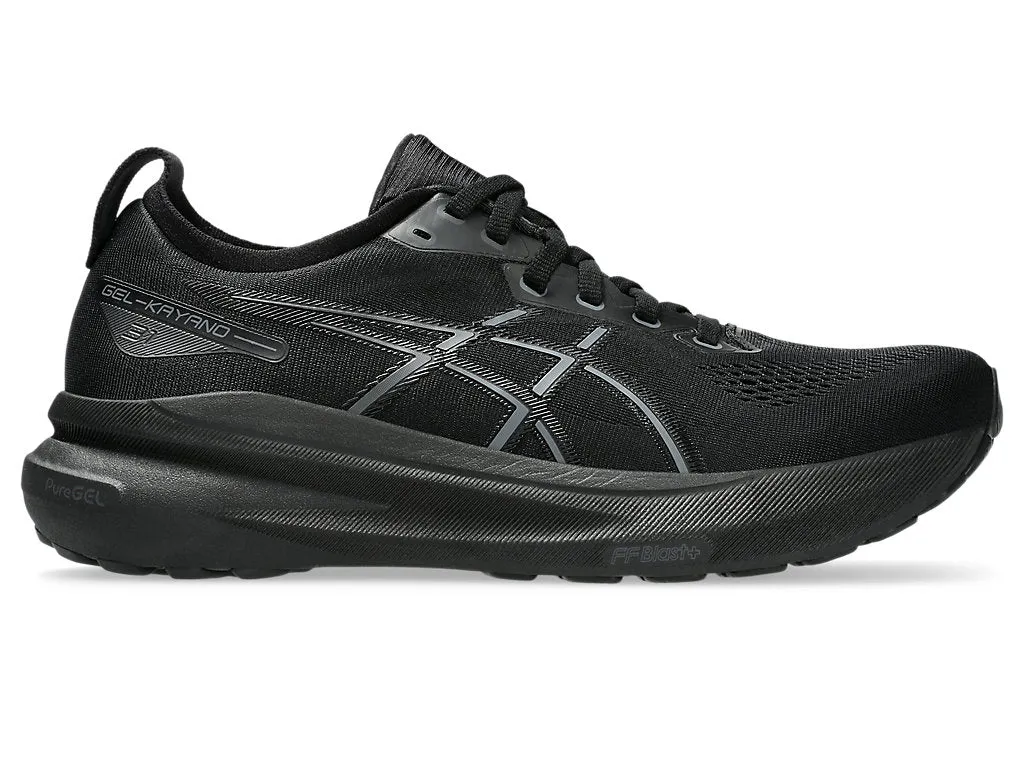 Men's Asics GEL-Kayano 31, Black/Black, 12 D Medium