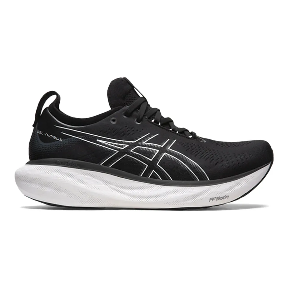 Men's Asics Gel-Nimbus 25, Black/Pure Silver, 14 D Medium