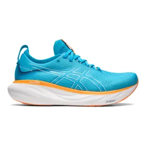 Men's Asics Gel-Nimbus 25, Island Blue/Sun Peach, 15 D Medium