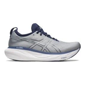 Men's Asics Gel-Nimbus 25, Sheet Rock/Indigo Blue, 7 D Medium