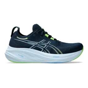 Men's Asics GEL-Nimbus 26, French Blue/Electric Lime, 9 D Medium