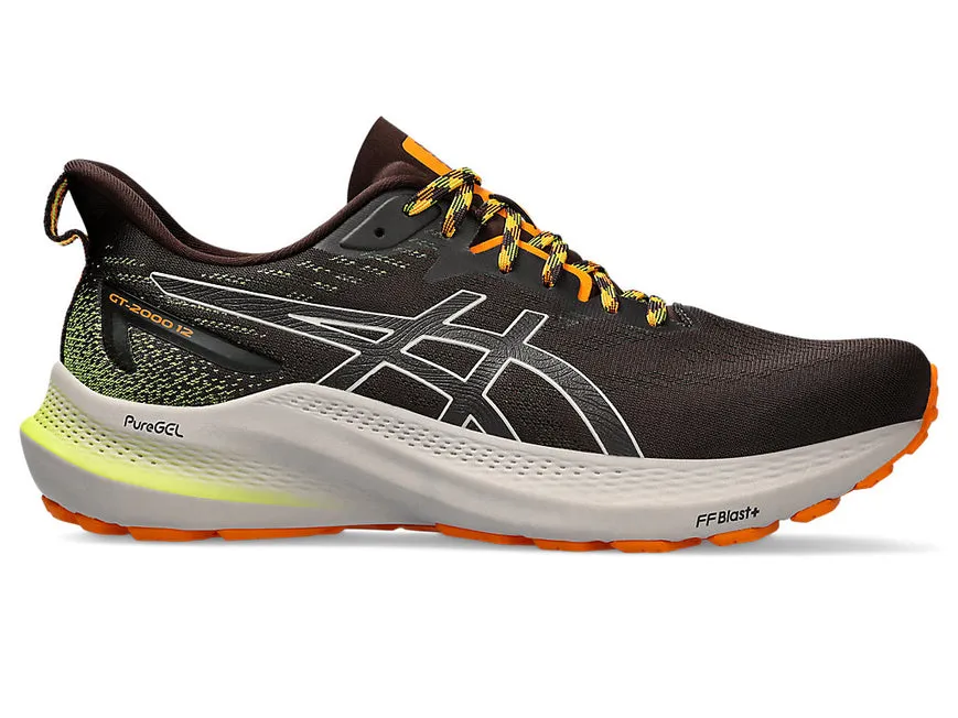 Men's Asics Gt-2000 12 Tr, Nature Bathing/Neon Lime, 9 D Medium