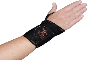 New in package! Trainers Choice Copper Wrist Compression Wrap, Copper Wrist Support for Men and Women, Assists with Minor Sprains, Repetitive Strains Injuries, Tendonitis, Arthritis