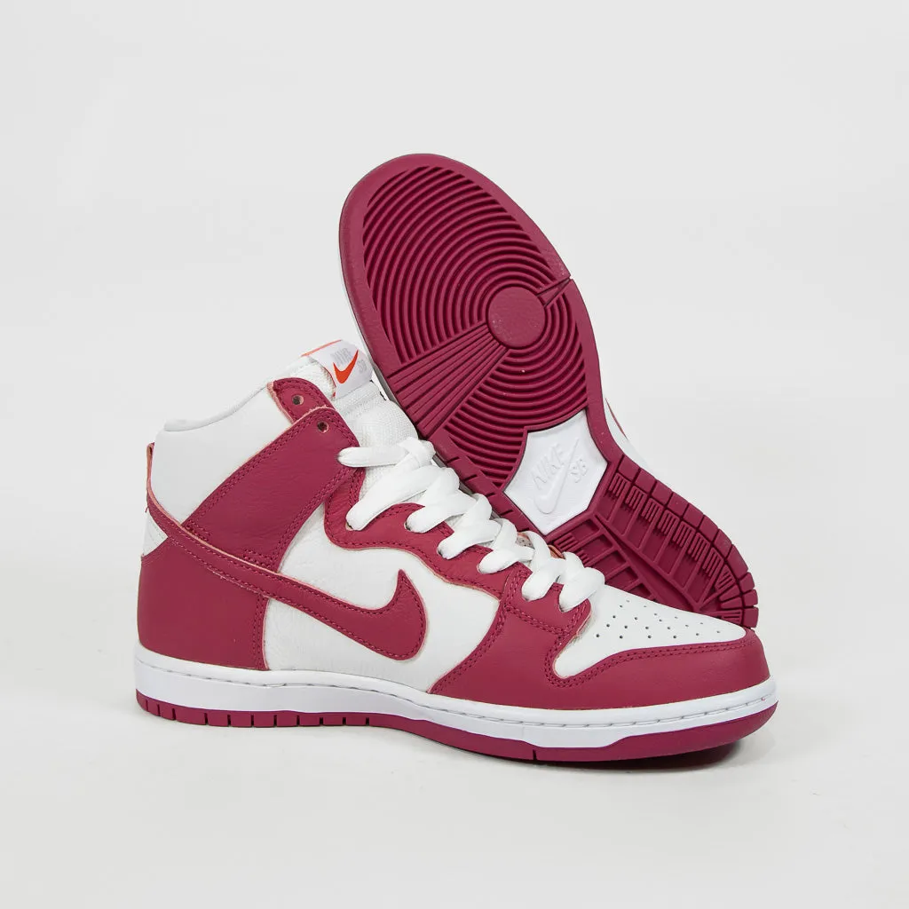 Nike SB - Orange Label Dunk High Pro Shoes - Sweet Beet / White
