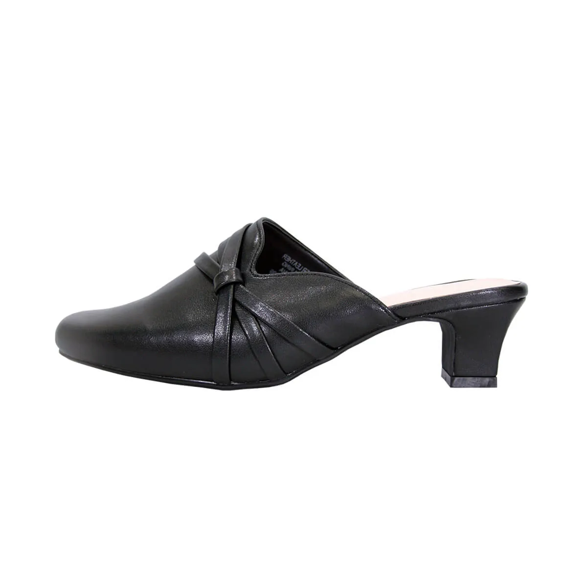 PEERAGE Claudia Women's Wide Width Leather Mules