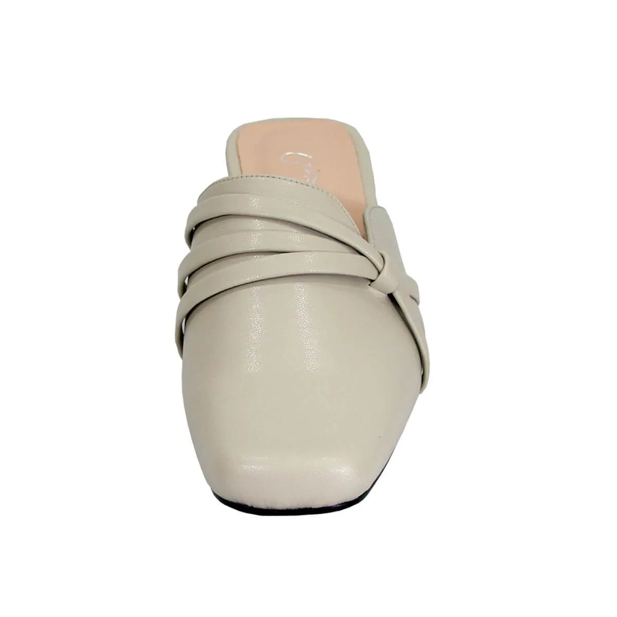 PEERAGE Claudia Women's Wide Width Leather Mules