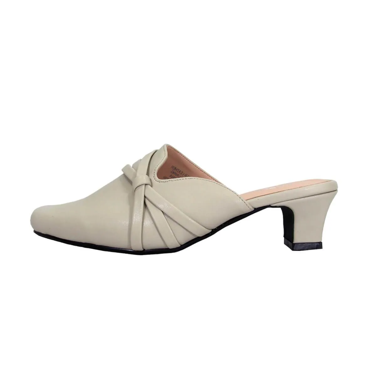 PEERAGE Claudia Women's Wide Width Leather Mules