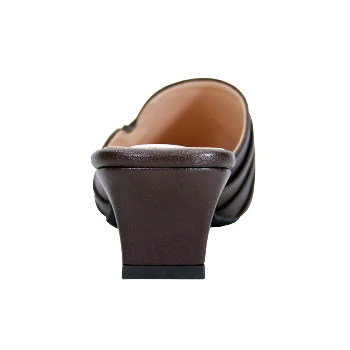 PEERAGE Claudia Women's Wide Width Leather Mules