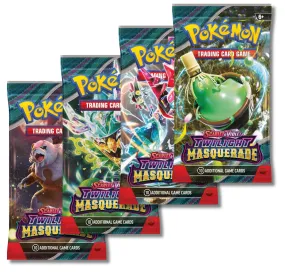 Pokemon Scarlet & Violet Twilight Masquerade | 4 Booster Packs
