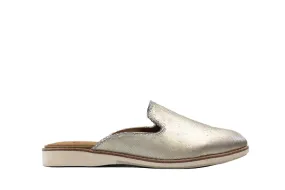 Rollie Derby Mule Gold Metallic