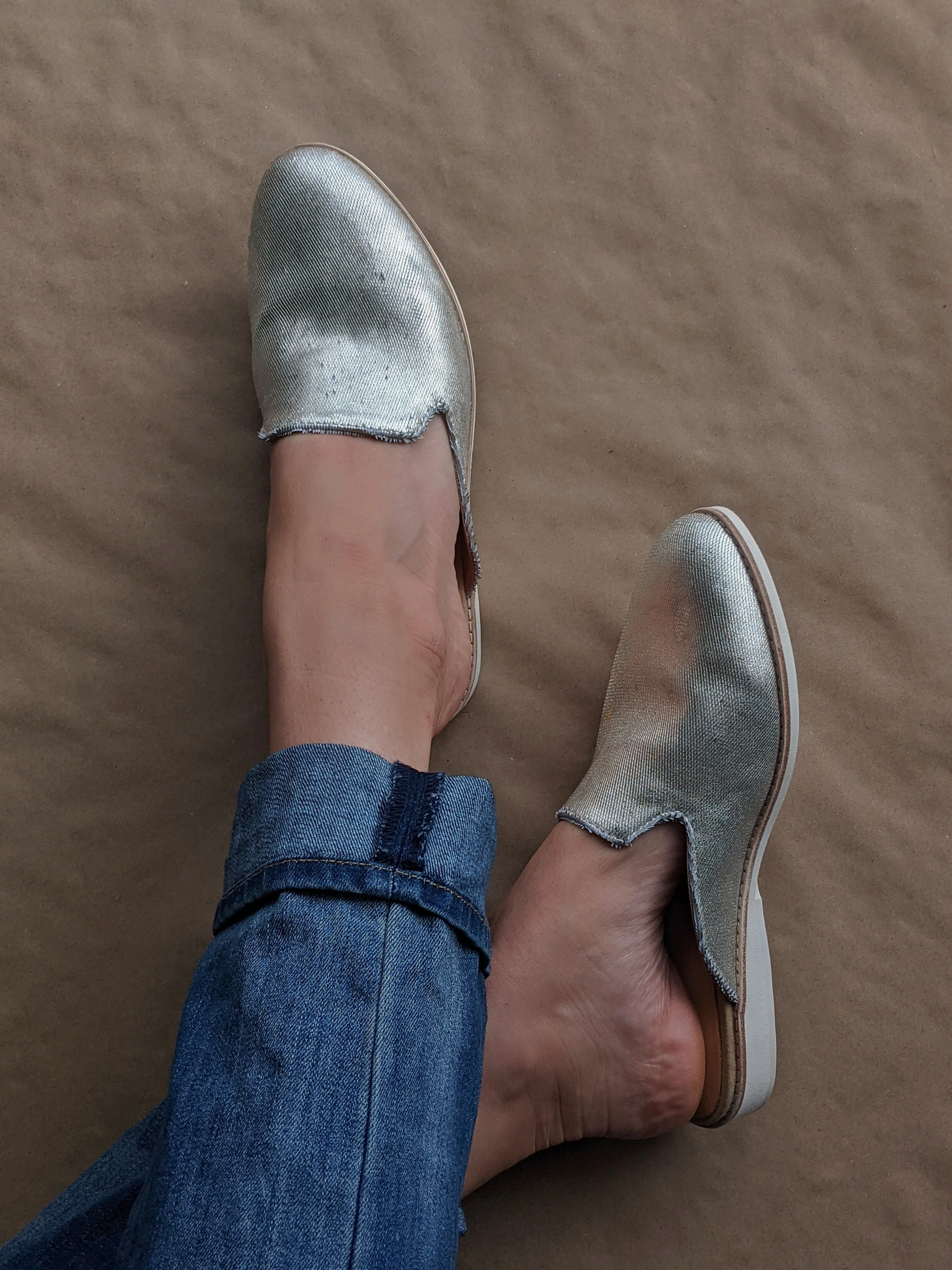 Rollie Derby Mule Gold Metallic