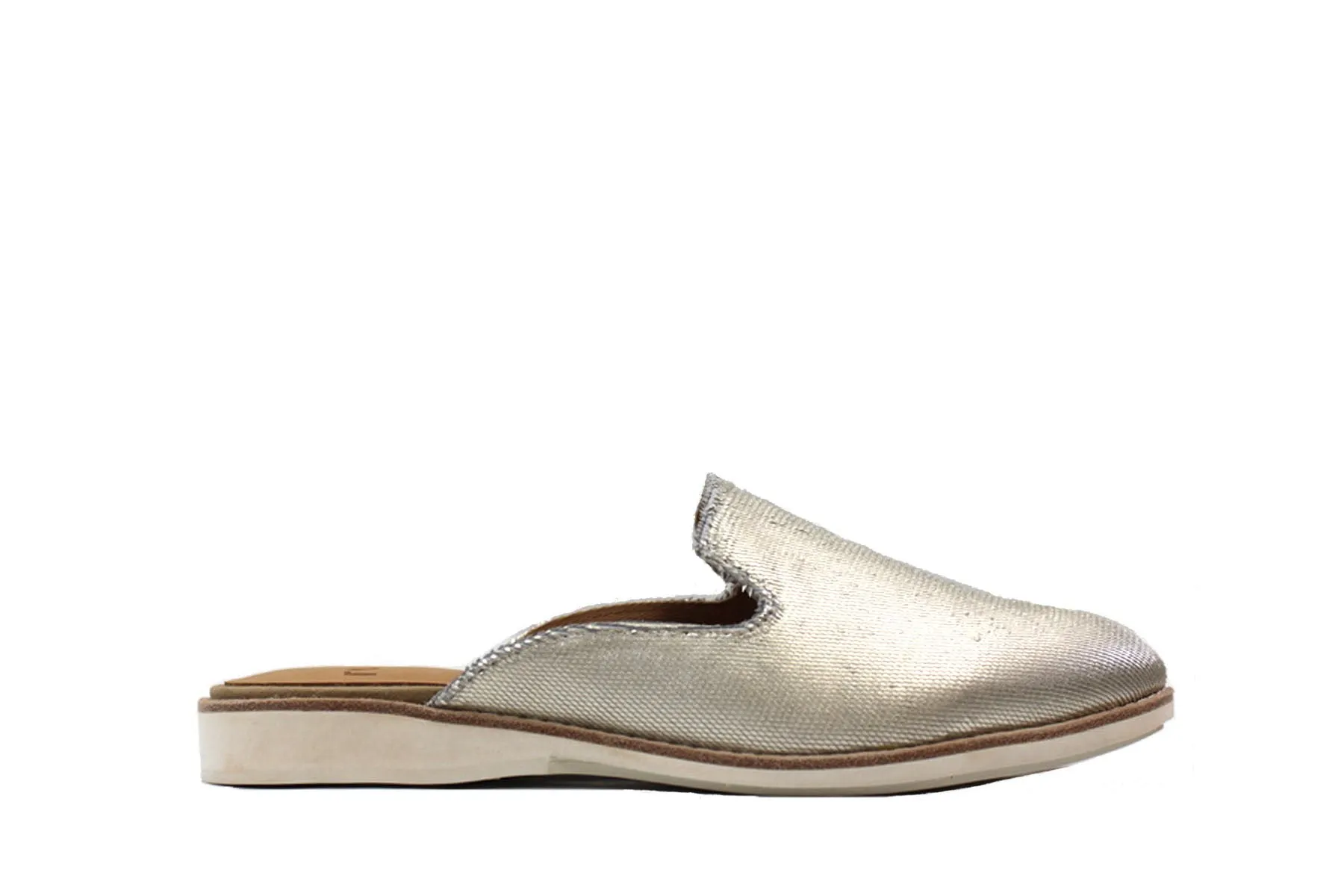 Rollie Derby Mule Gold Metallic