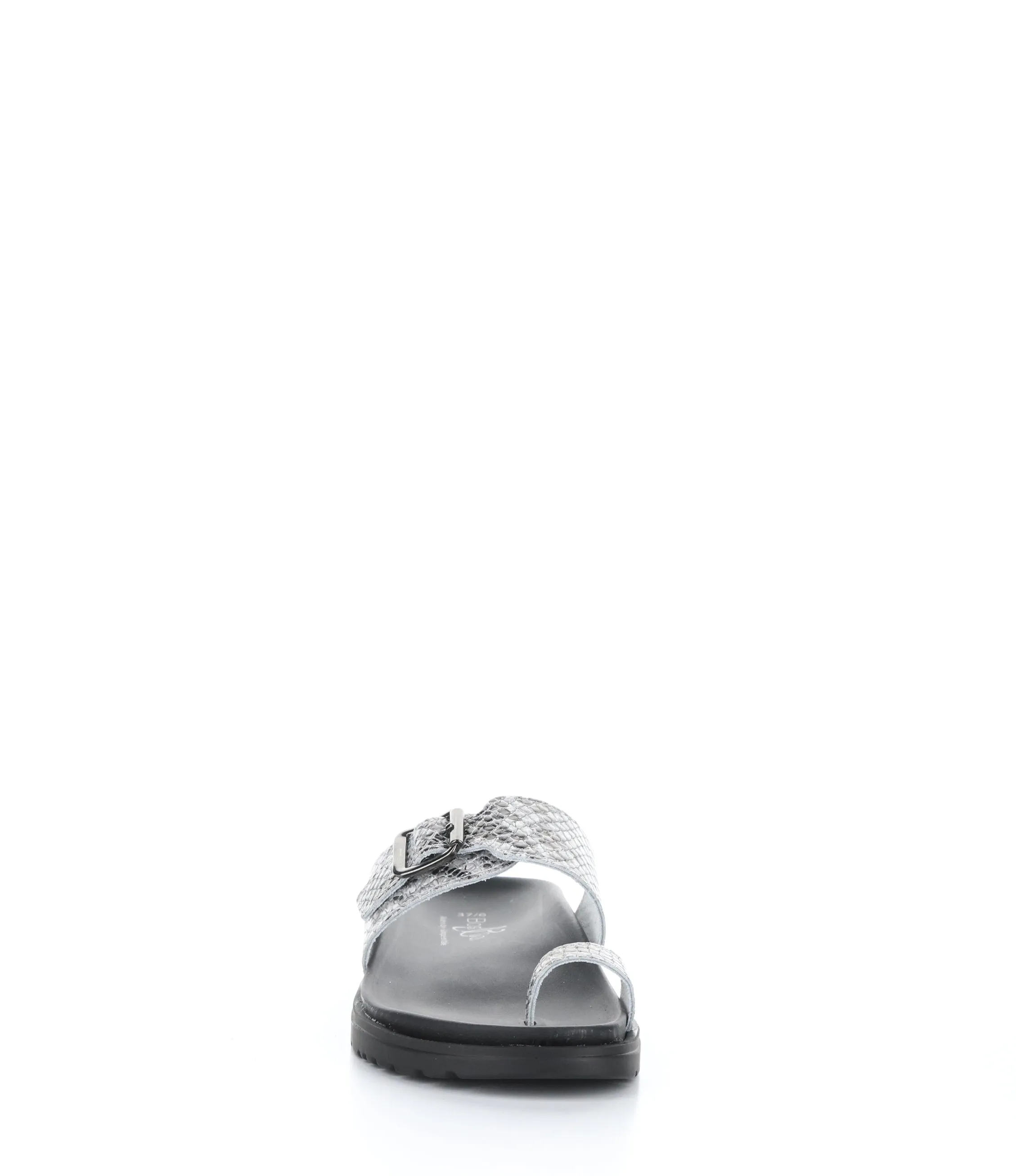 SANTO SILVER/BLACK Slip-on Mules