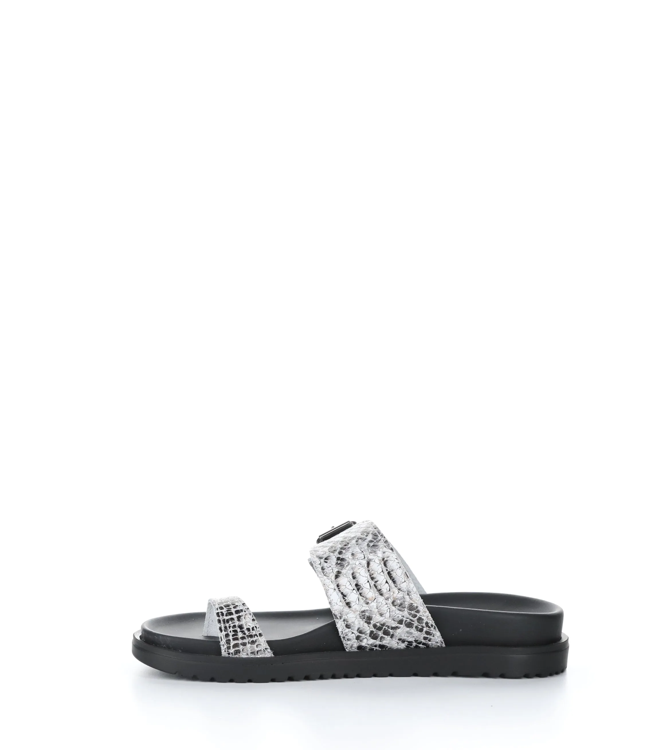 SANTO SILVER/BLACK Slip-on Mules