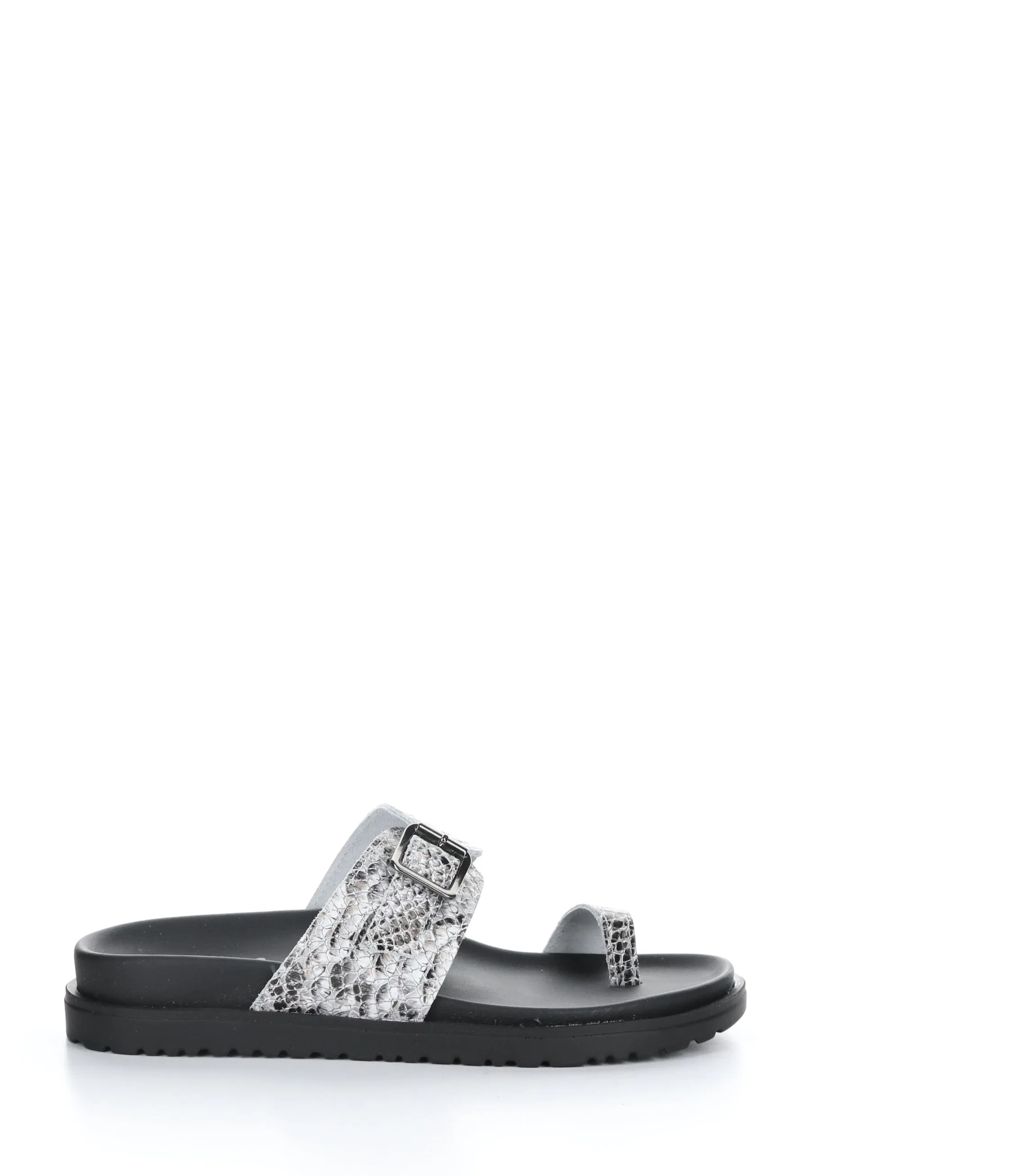SANTO SILVER/BLACK Slip-on Mules