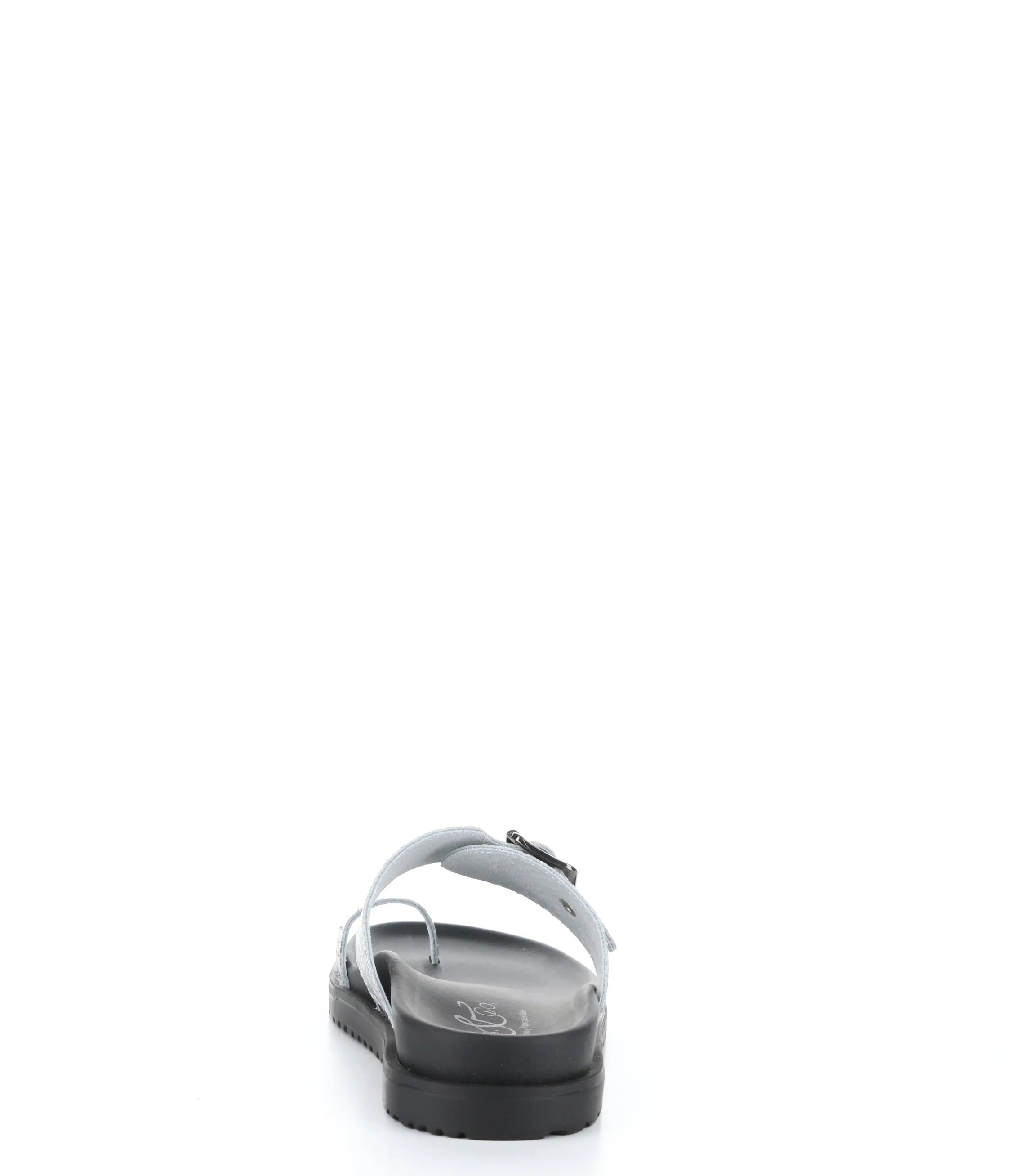 SANTO SILVER/BLACK Slip-on Mules
