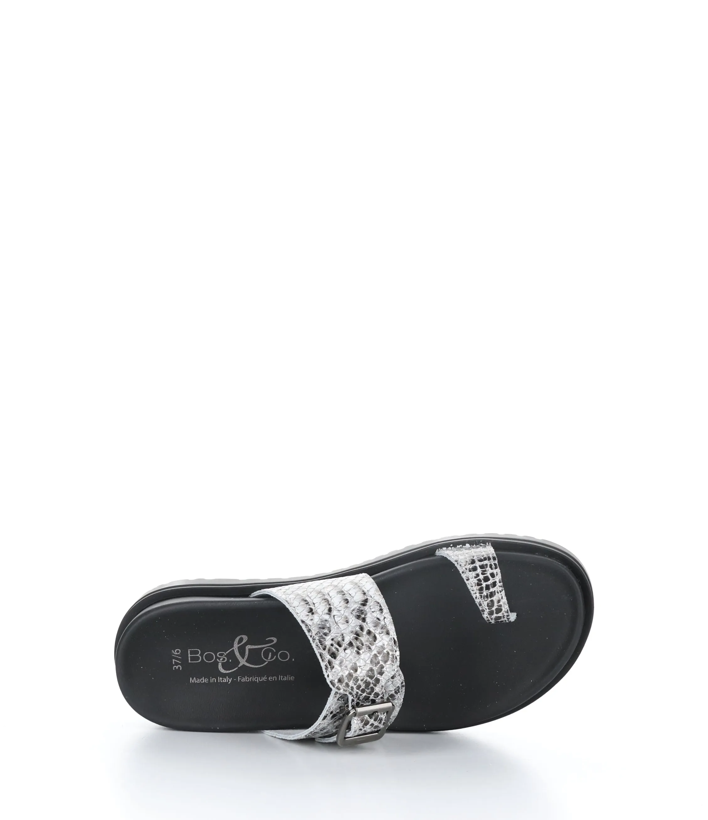 SANTO SILVER/BLACK Slip-on Mules
