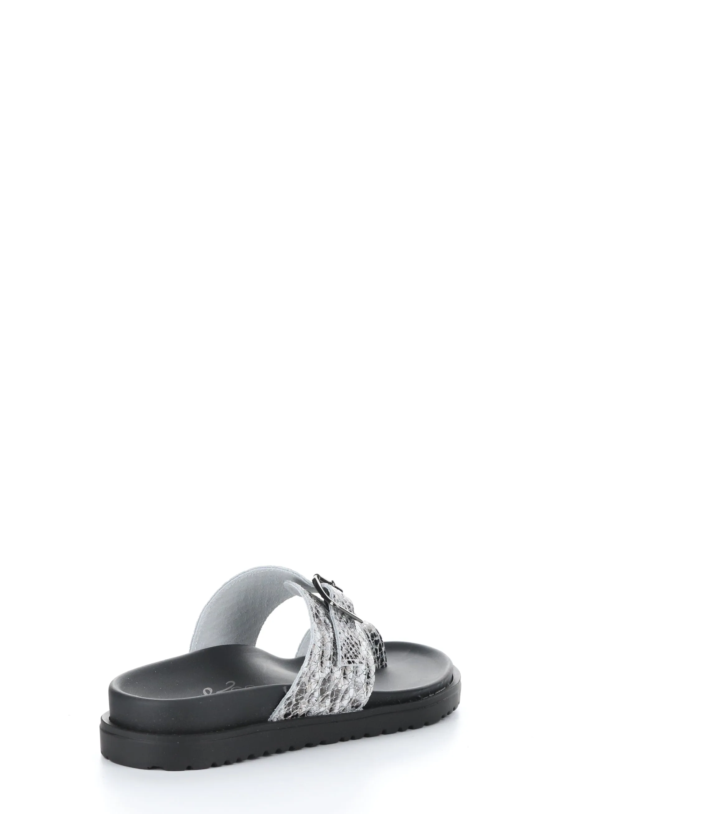 SANTO SILVER/BLACK Slip-on Mules