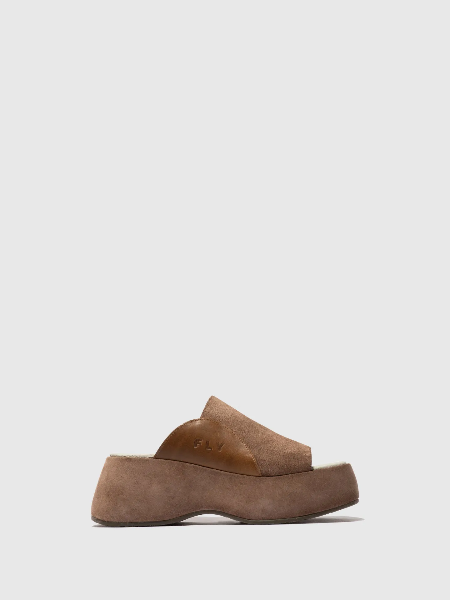 Slip-on Mules BEZI078FLY TAUPE/CAMEL
