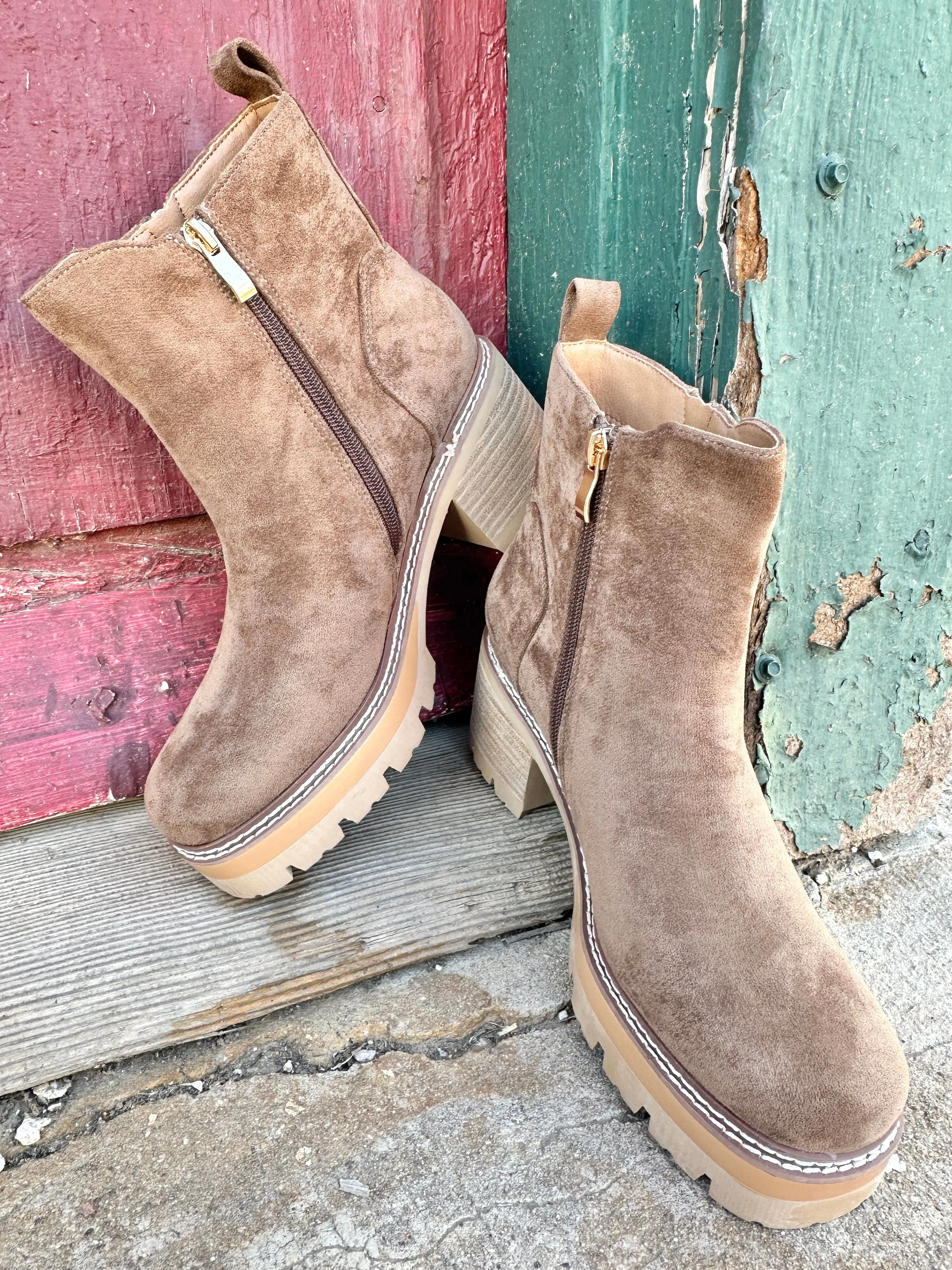 Up To No Good Faux Suede Boot