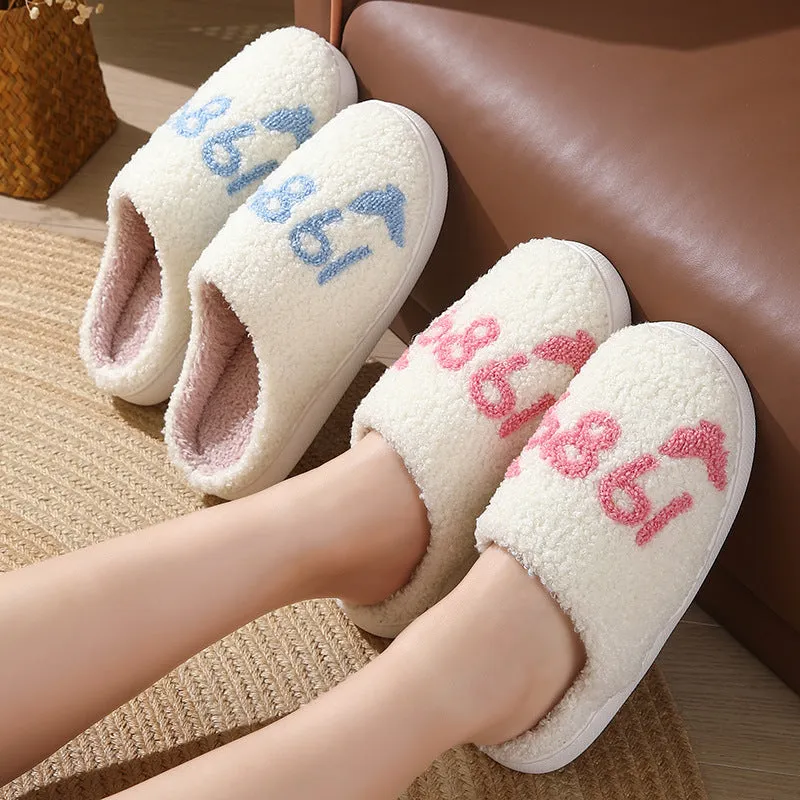 Wholesale Comfortable Home Warm Winter Couple Thick Bottom Soft Bottom Thick Non-slip Cotton Slippers