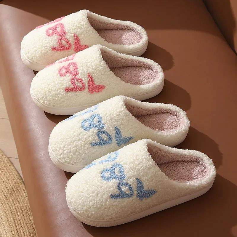 Wholesale Comfortable Home Warm Winter Couple Thick Bottom Soft Bottom Thick Non-slip Cotton Slippers