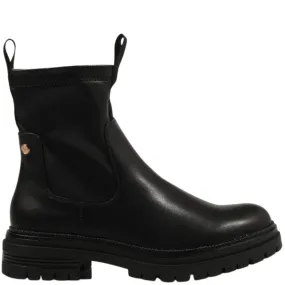 XTI Black Chunky Ankle Boots